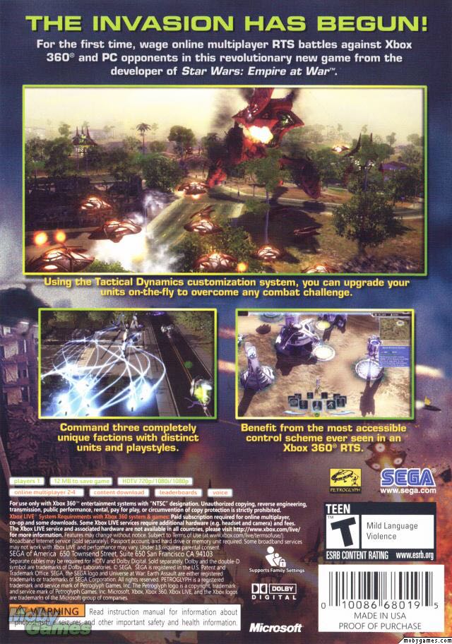 Universe At War: Earth Assault - PC video game collectible - Main Image 2