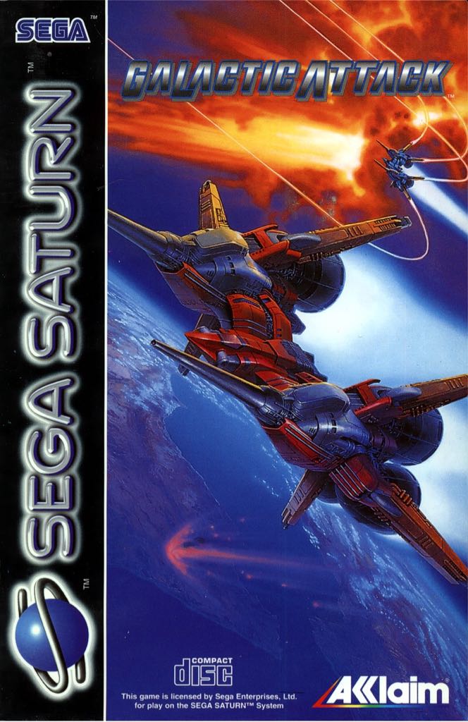 Galactic Attack - Sega Saturn (Acclaim - 1-2) video game collectible [Barcode 3455198205442] - Main Image 1