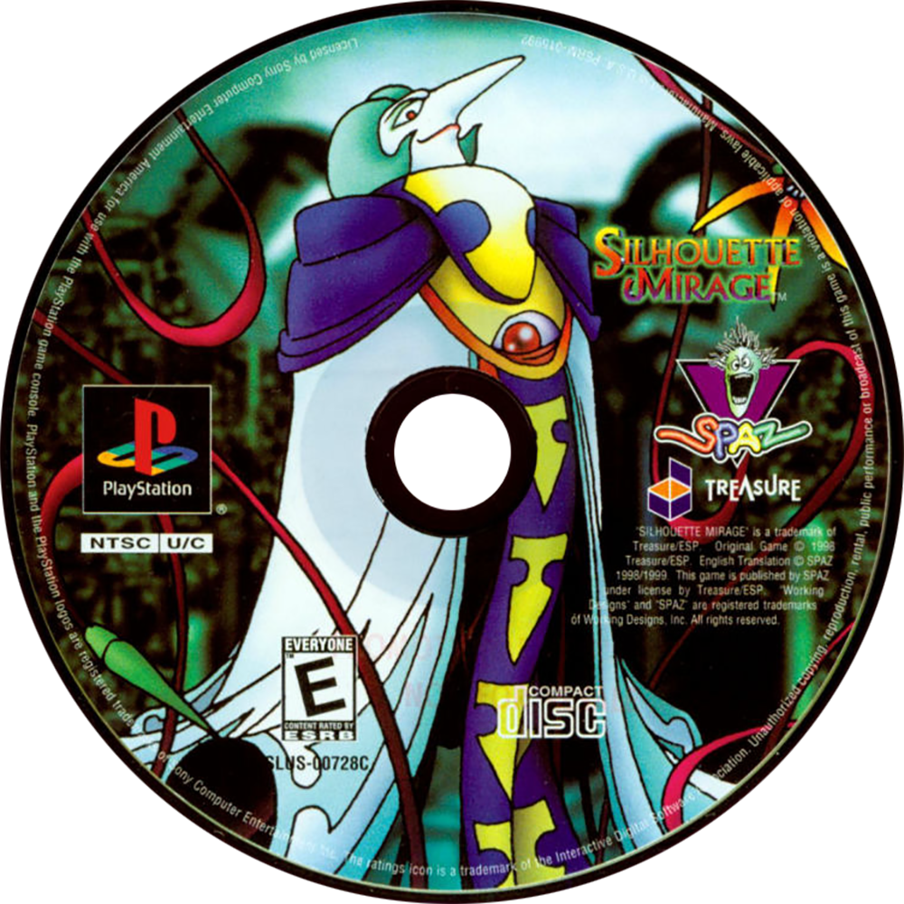 Silhouette Mirage - Sony PlayStation (Working Designs - 1) video game collectible [Barcode 735366007287] - Main Image 3