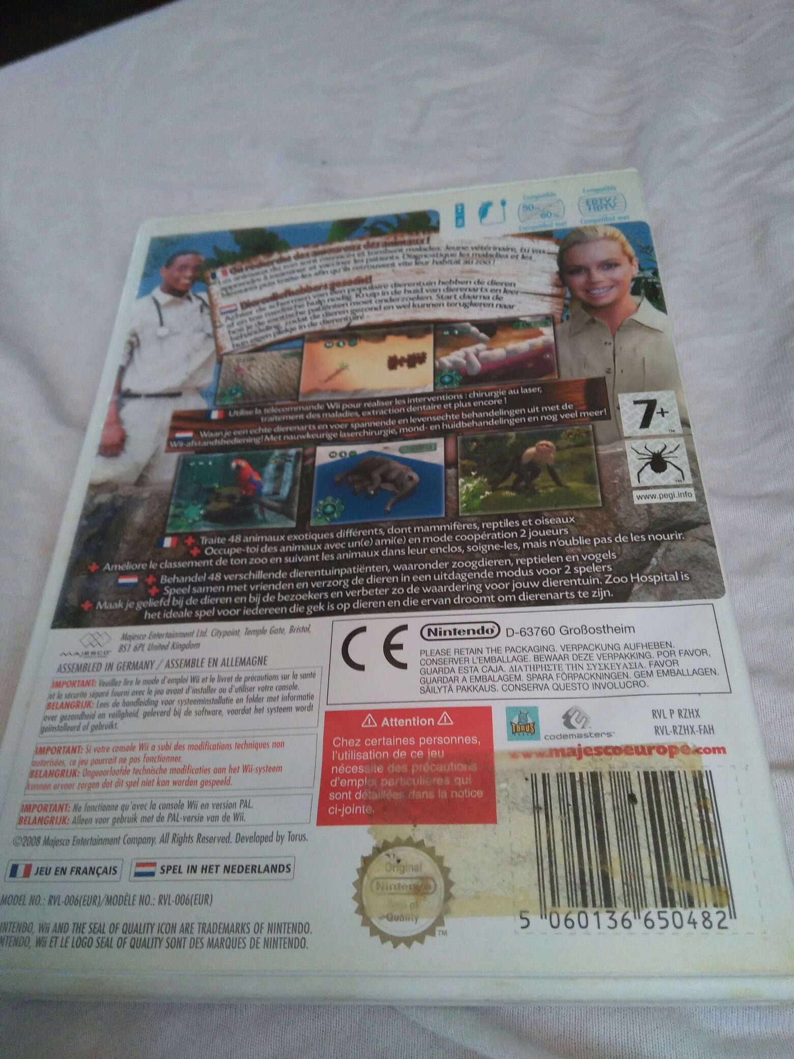 Zoo Hospital - Nintendo Wii (2) video game collectible [Barcode 5060136650482] - Main Image 2