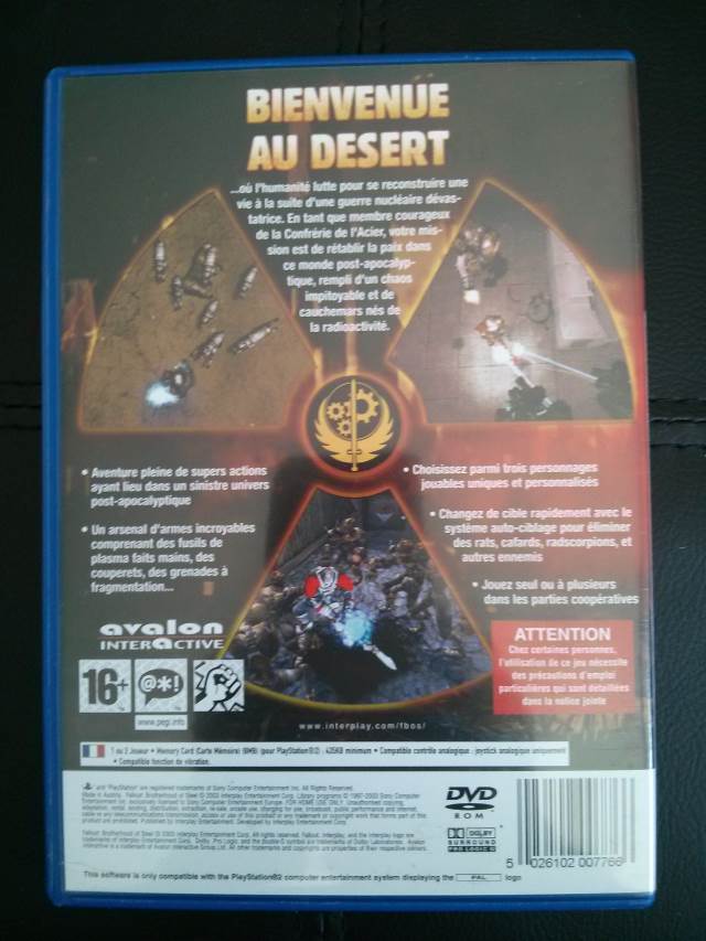 Fallout: Brotherhood of Steel - Sony PlayStation 2 (PS2) (1) video game collectible [Barcode 5026102007766] - Main Image 2