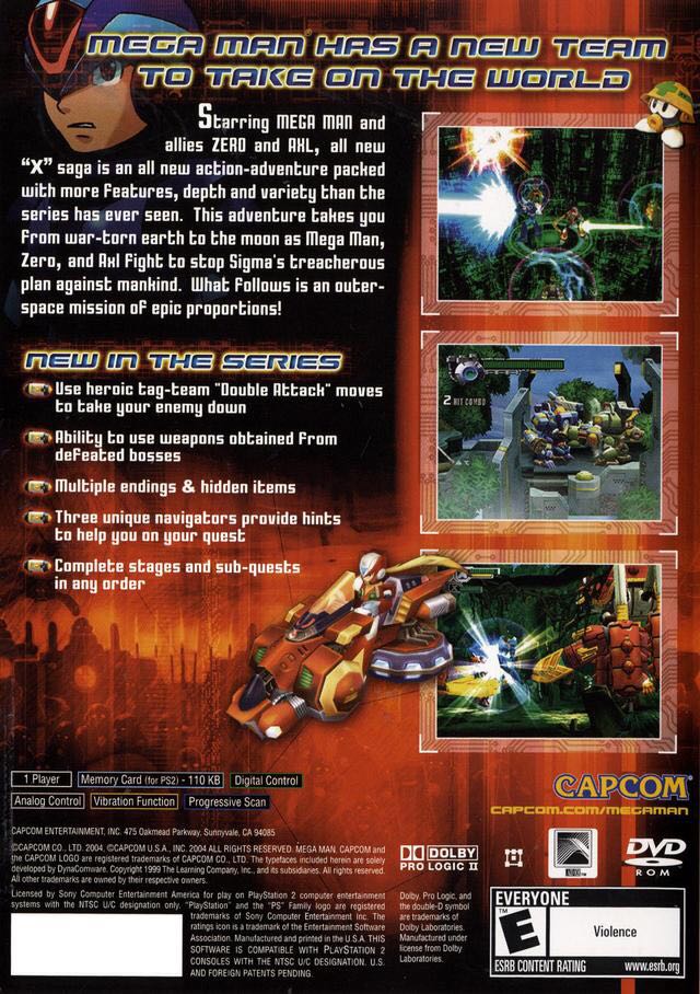 Mega Man X8 - Sony PlayStation 2 (PS2) video game collectible - Main Image 2