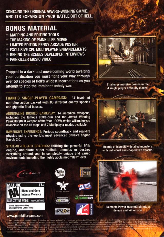 Painkiller Gold - PC (Dream Catcher - 1) video game collectible [Barcode 625904451507] - Main Image 2