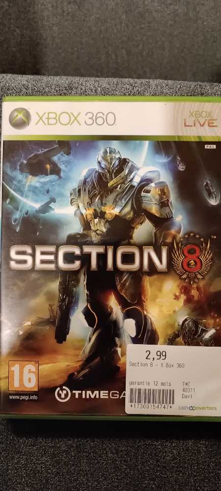Section 8  - Microsoft Xbox 360 (32) video game collectible [Barcode 5060112743047] - Main Image 2