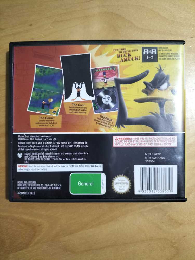 Duck Amuck - Nintendo DS (Warner Brothers Games) video game collectible [Barcode 9325336038031] - Main Image 2