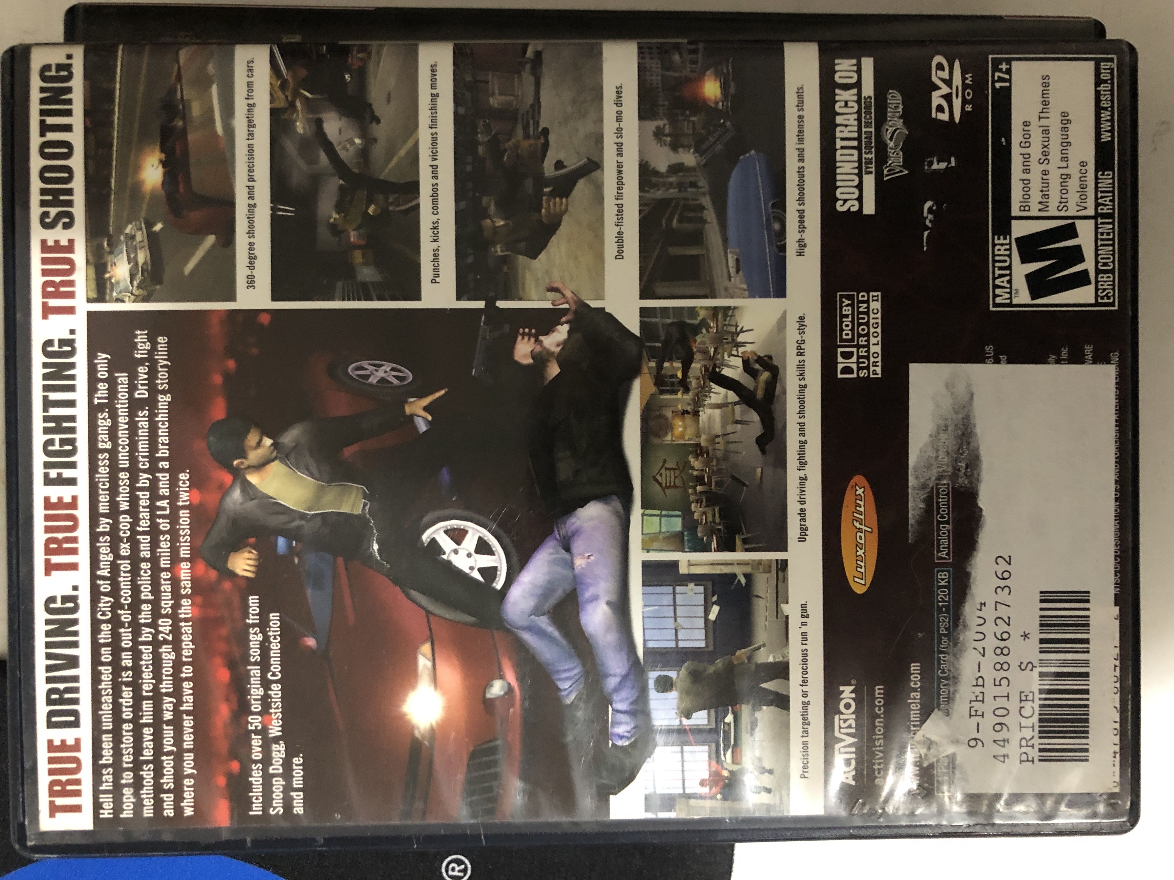 True Crime Streets Of LA - Sony PlayStation 2 (PS2) (1) video game collectible - Main Image 2