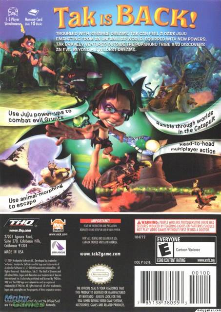 Tak 2 The Staff Of Dreams - Nintendo GameCube (THQ - 1) video game collectible [Barcode 4005209061834] - Main Image 2