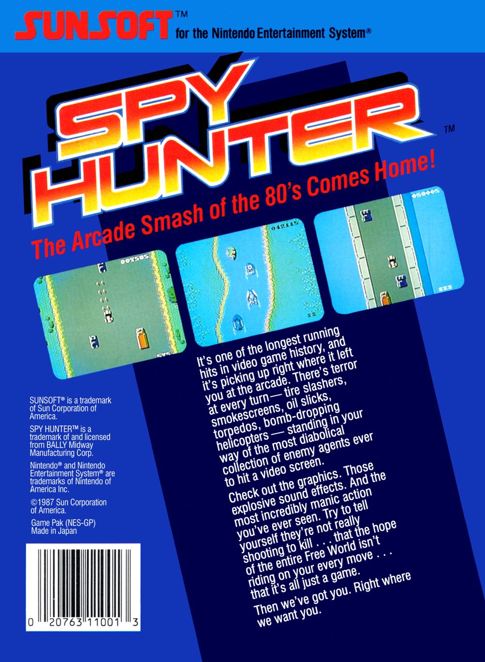 Spy Hunter - Nintendo Entertainment System (NES) video game collectible - Main Image 2