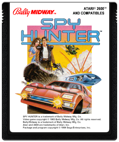 Spy Hunter - Atari 2600 (Sega - 1) video game collectible - Main Image 3