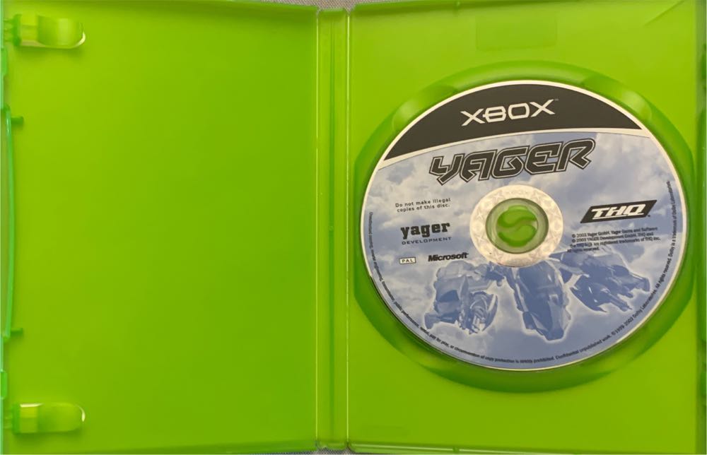Yager - Microsoft Xbox video game collectible [Barcode 4005209034326] - Main Image 3