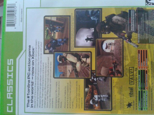 COUNTER STRIKE - Microsoft Xbox (1) video game collectible [Barcode 805529950726] - Main Image 2