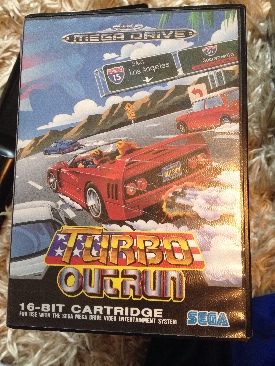 Turbo Outrun - Sega Megadrive video game collectible [Barcode 60651655] - Main Image 1