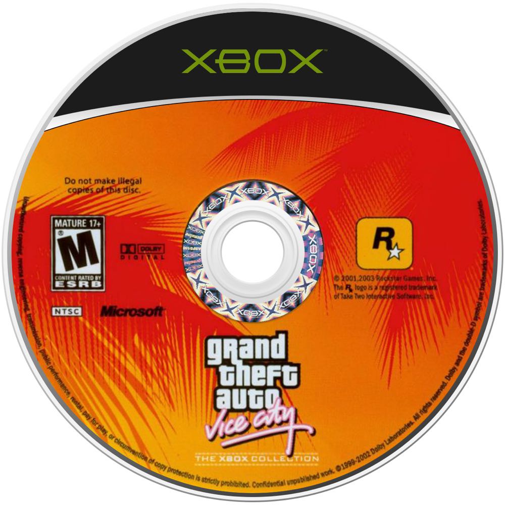 Grand Theft Auto: Vice City - Microsoft Xbox (Take-Two Interactive - 1) video game collectible - Main Image 3