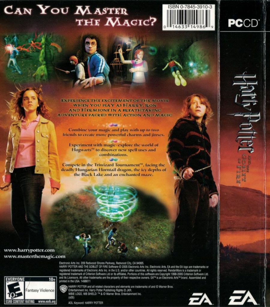 Harry Potter And The Goblet Of Fire - PC (Electronic Arts - 1) video game collectible [Barcode 014633149869] - Main Image 2