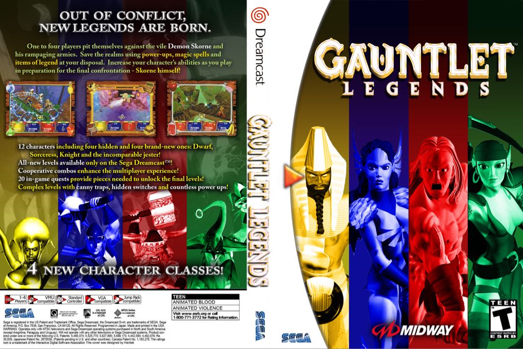 GAUNTLET LEGENDS - Sony PlayStation video game collectible - Main Image 2