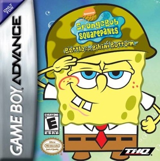 Spongebob Squarepants Battle For Bikini Bottom - Nintendo Game Boy Advance (GBA) (THQ - 1) video game collectible - Main Image 1