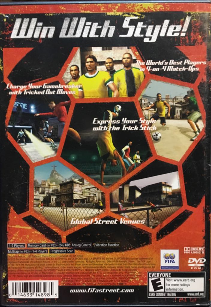 FIFA Street - Sony PlayStation 2 (PS2) (Ea Sports - Multiplayer: 1-4) video game collectible [Barcode 014633148985] - Main Image 2