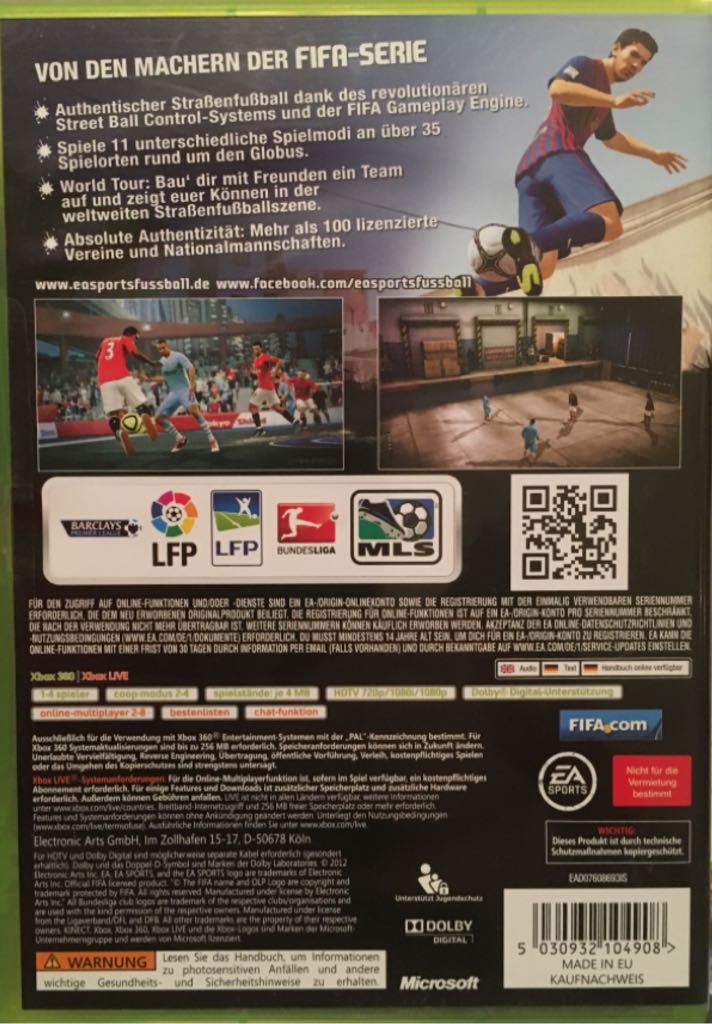 FIFA Street - Microsoft Xbox 360 (Electronic Arts - 1-8) video game collectible [Barcode 5030932104908] - Main Image 2