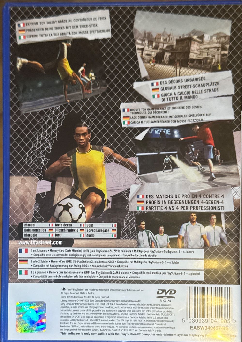 FIFA Street - Sony PlayStation 2 (PS2) video game collectible [Barcode 5030939041985] - Main Image 2