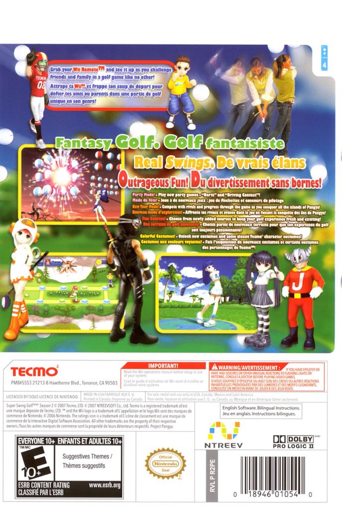 Super Swing Golf Season 2 - Nintendo Wii video game collectible - Main Image 2