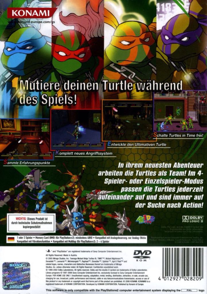 Teenage Mutant Ninja Turtles 3: Mutant Nightmare - Nintendo GameCube (Halifax - 4) video game collectible [Barcode 4012927028247] - Main Image 2