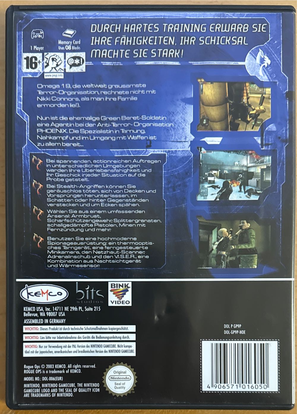 Rogue Ops - Nintendo GameCube video game collectible [Barcode 4906571016050] - Main Image 2