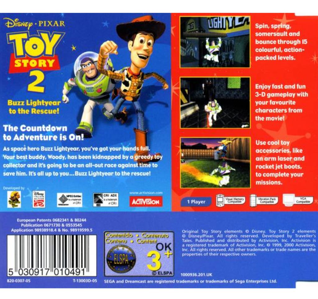 toy story 2 - Nintendo 64 (N64) video game collectible - Main Image 2