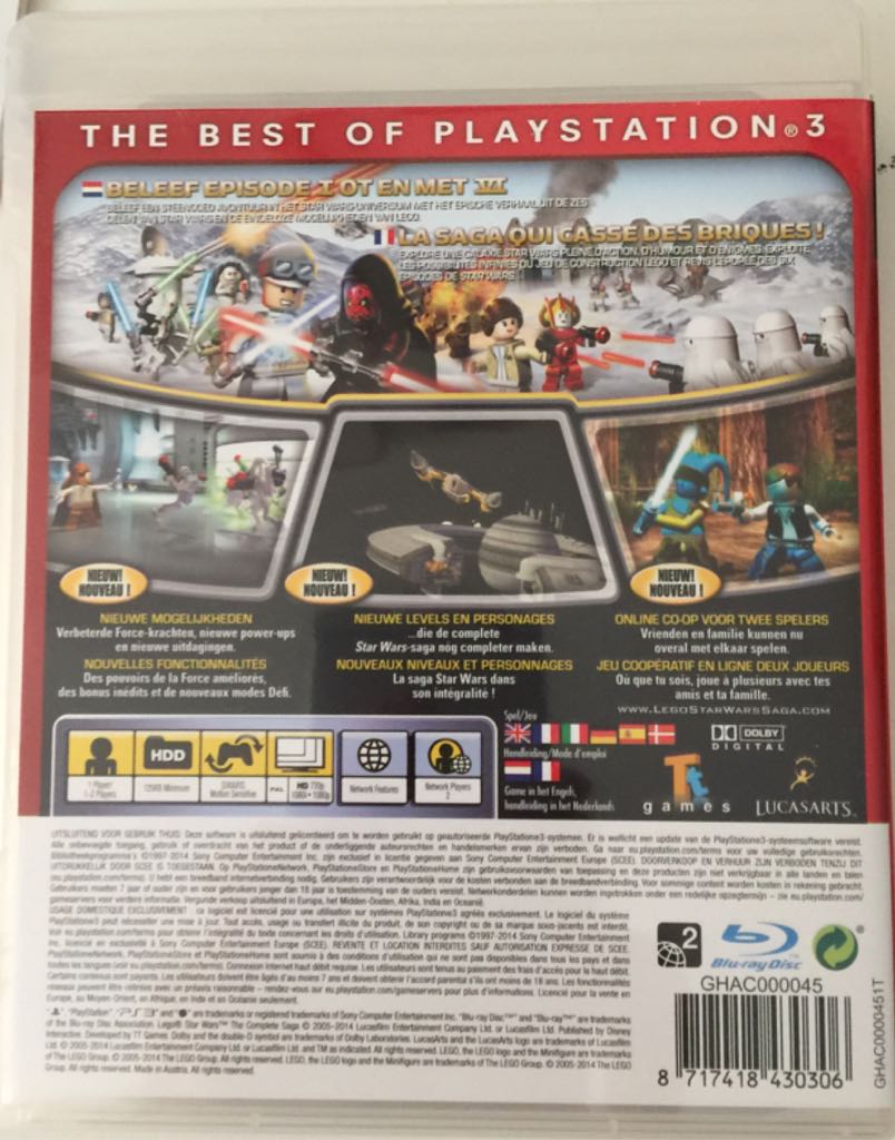 PS3 / Lego Star Wars : The Complete Saga - Sony PlayStation 3 (PS3) (1-2) video game collectible [Barcode 8717418430306] - Main Image 2