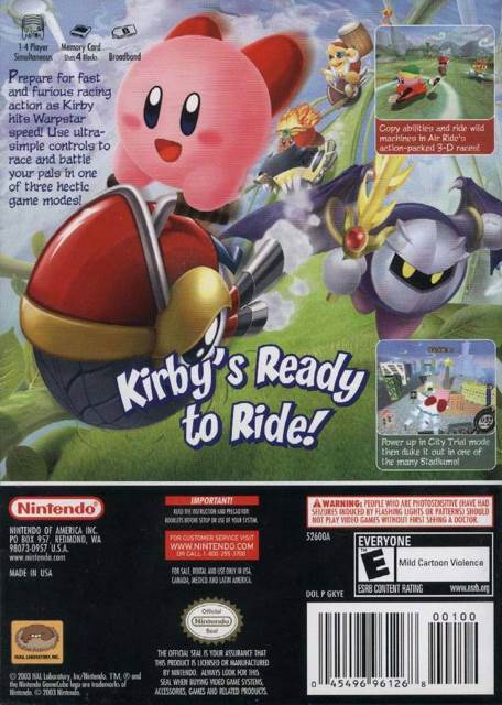 Kirby Air Ride - Nintendo GameCube video game collectible [Barcode 045496391812] - Main Image 2