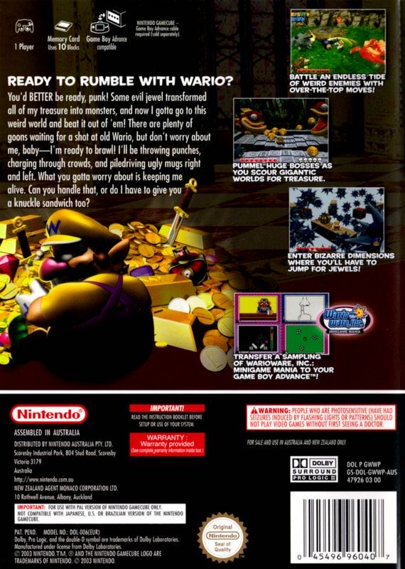 Wario World - Nintendo GameCube (Nintendo - 1) video game collectible - Main Image 2
