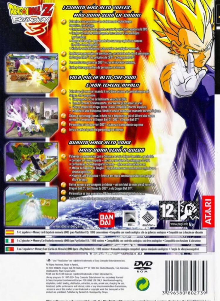 Dragon Ball Z: Budokai 3 - Sony PlayStation 2 (PS2) (Bandai - 2) video game collectible [Barcode 3296580802722] - Main Image 2