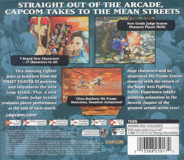 Street Fighter III: 3rd Strike - Sega Dreamcast (Capcom - 2) video game collectible - Main Image 2