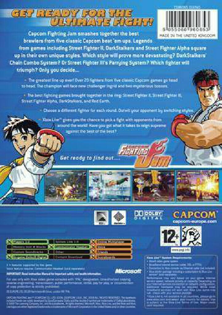 Capcom Fighting Jam - Sony PlayStation 2 (PS2) video game collectible [Barcode 5055060922576] - Main Image 2