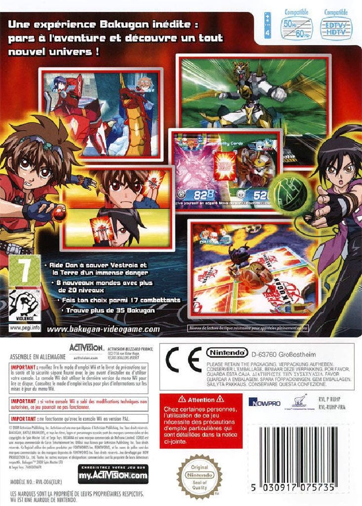 Bakugan Battle Brawlers - Nintendo Wii (Activision - 4) video game collectible [Barcode 5030917075728] - Main Image 2