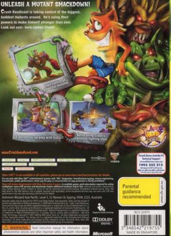 Crash: Mind Over Mutant - Microsoft Xbox 360 (Sierra Entertainment - 2) video game collectible [Barcode 3348542219755] - Main Image 2