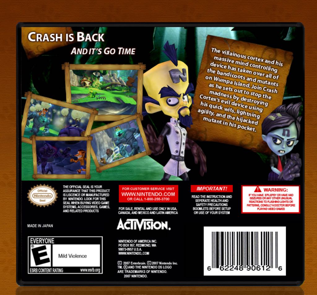 Crash: Mind Over Mutant - Nintendo DS video game collectible [Barcode 3348542222250] - Main Image 2