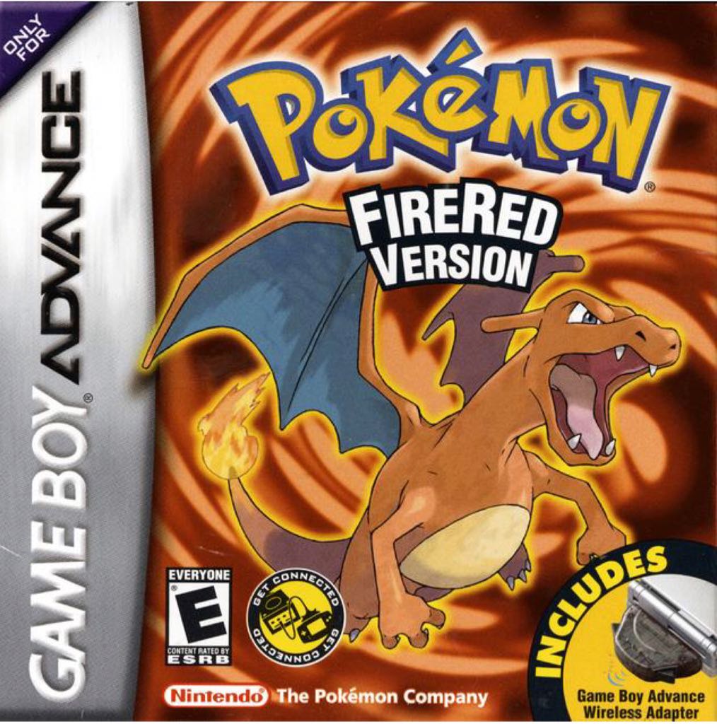 Pokemon Fire Red - Nintendo Game Boy Advance (GBA) (Game Freak - 1-4) video game collectible - Main Image 1