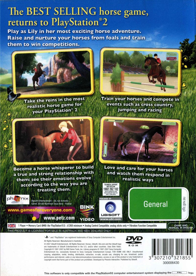 Horsez: Ranch Rescue - Sony PlayStation 2 (PS2) (Ubisoft - 1) video game collectible [Barcode 3307210321855] - Main Image 2