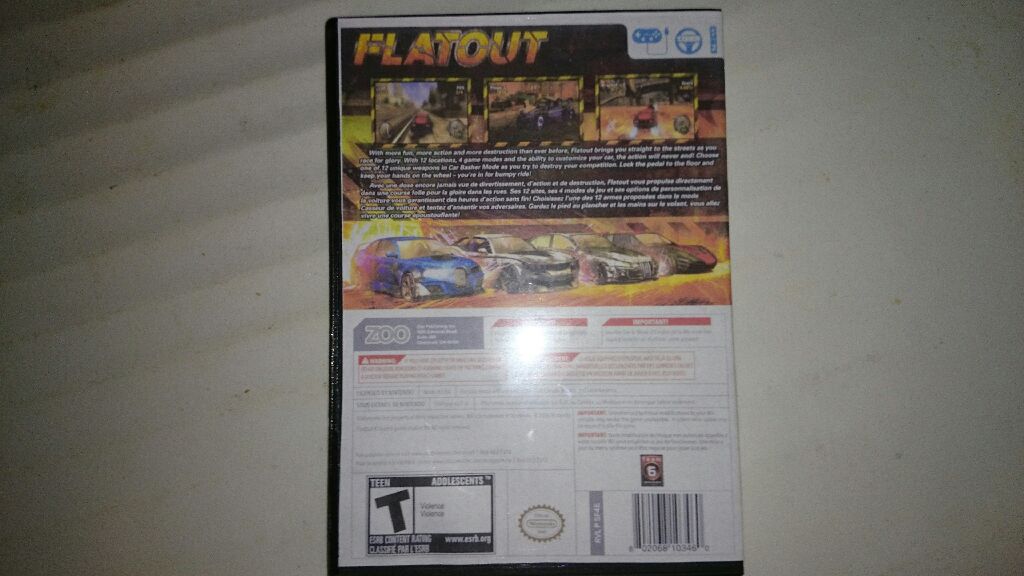 Flatout - Nintendo Wii (Zoo) video game collectible - Main Image 2