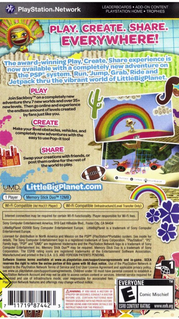 Little Big Planet (K) - Sony PlayStation 3 (PS3) video game collectible [Barcode 8809083645236] - Main Image 2