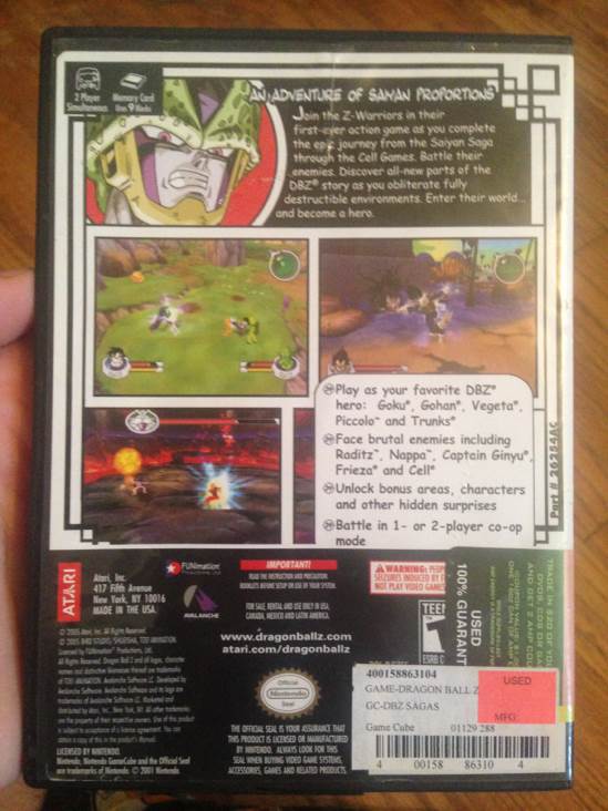 Dragonball Z Sagas - Nintendo GameCube video game collectible - Main Image 2