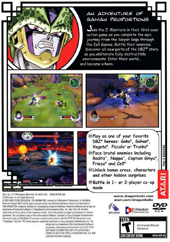 Dragonball Z Sagas - Nintendo GameCube (Bandai America) video game collectible - Main Image 2