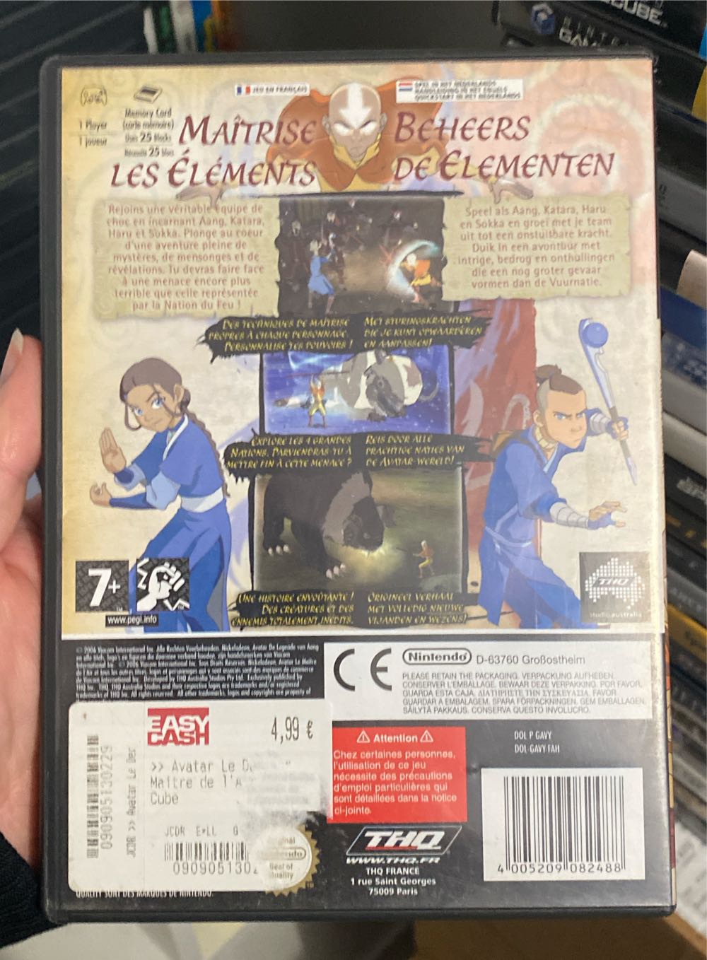 Avatar: Le Dernier Maître De L’air De Légende Van Aang - Nintendo GameCube video game collectible [Barcode 4005209082488] - Main Image 2