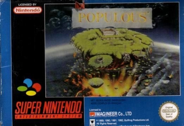 populous - Nintendo Super Nintendo Entertainment System (SNES) video game collectible - Main Image 1