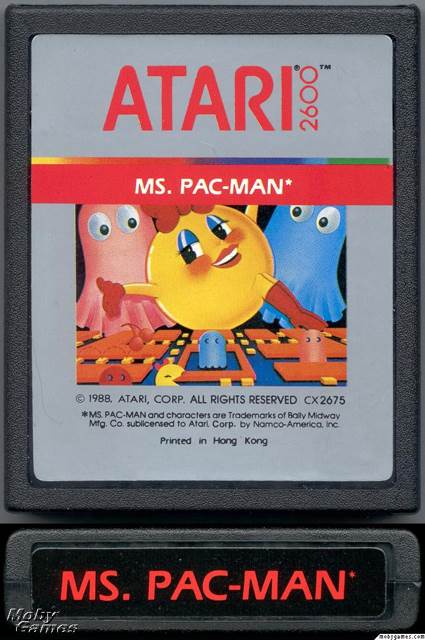 Ms. Pac-Man - Atari 2600 (Atari - 1) video game collectible [Barcode 077000026750] - Main Image 2
