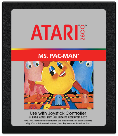 Ms. Pac-Man - Atari 2600 (Atari - 1) video game collectible - Main Image 3