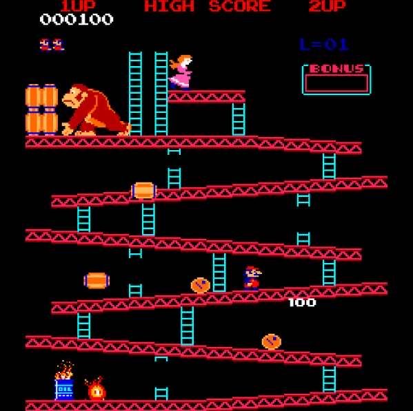 Donkey Kong - Colecovision (Coleco - 2) video game collectible [Barcode 077000502100] - Main Image 3