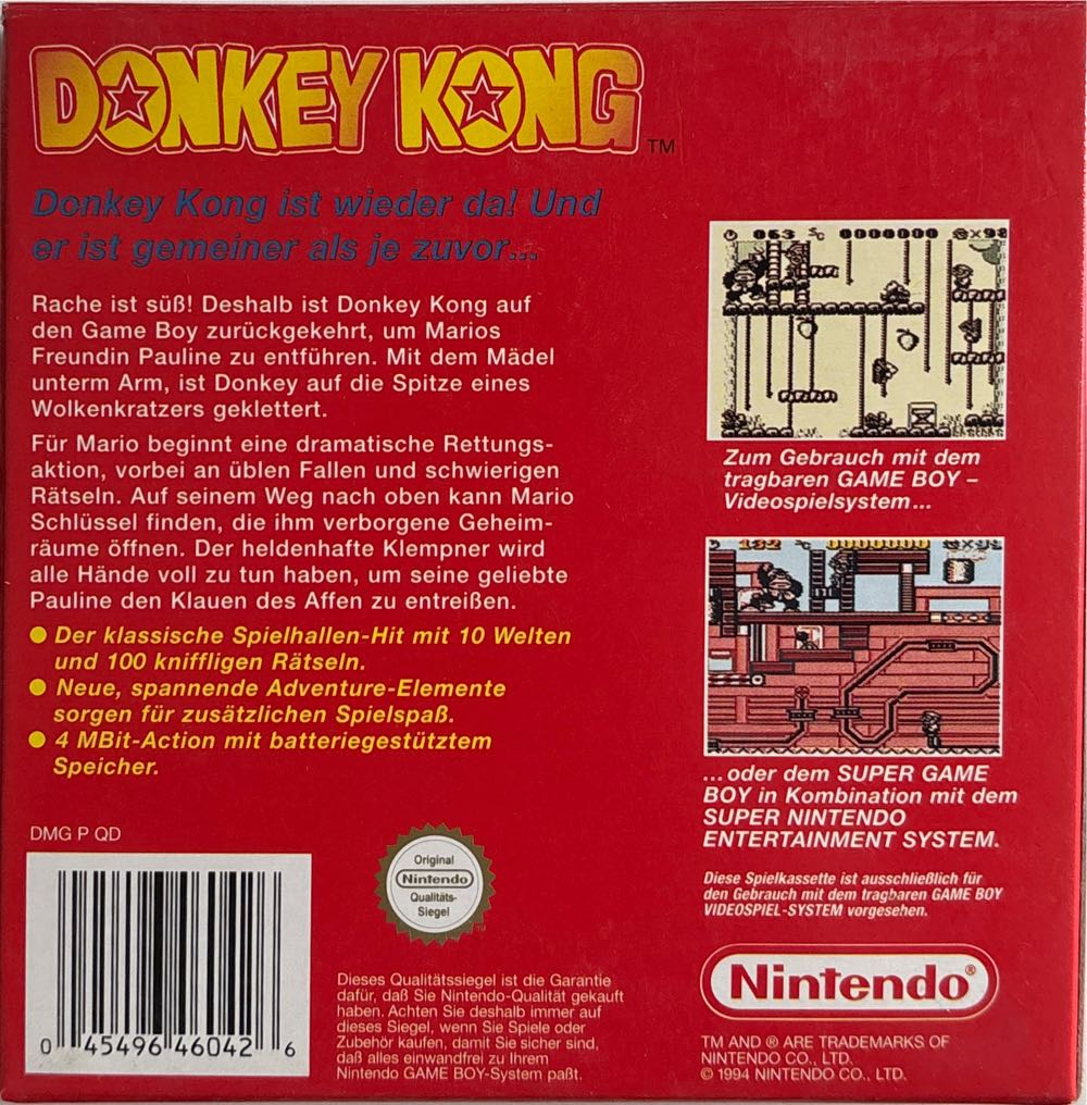 Donkey Kong - Nintendo Game Boy video game collectible - Main Image 3