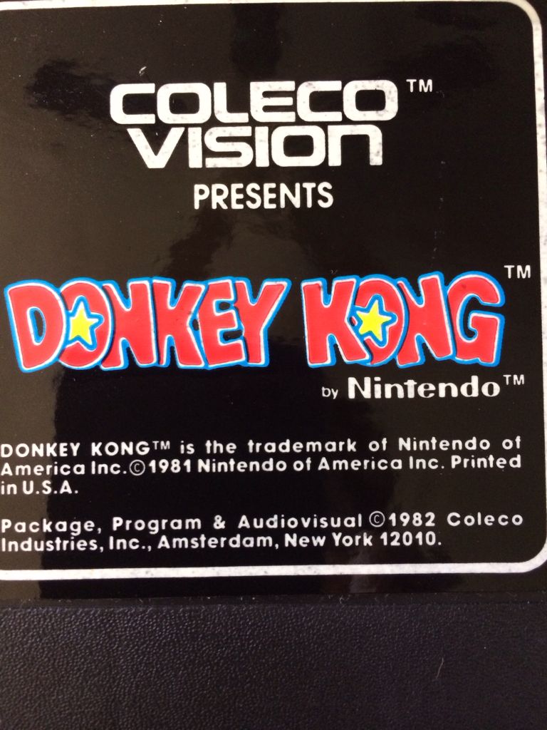 Donkey Kong Colecovision - Colecovision video game collectible - Main Image 1