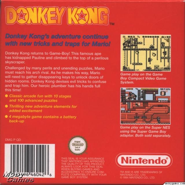 Donkey Kong - Nintendo Game Boy (Nintendo) video game collectible - Main Image 2